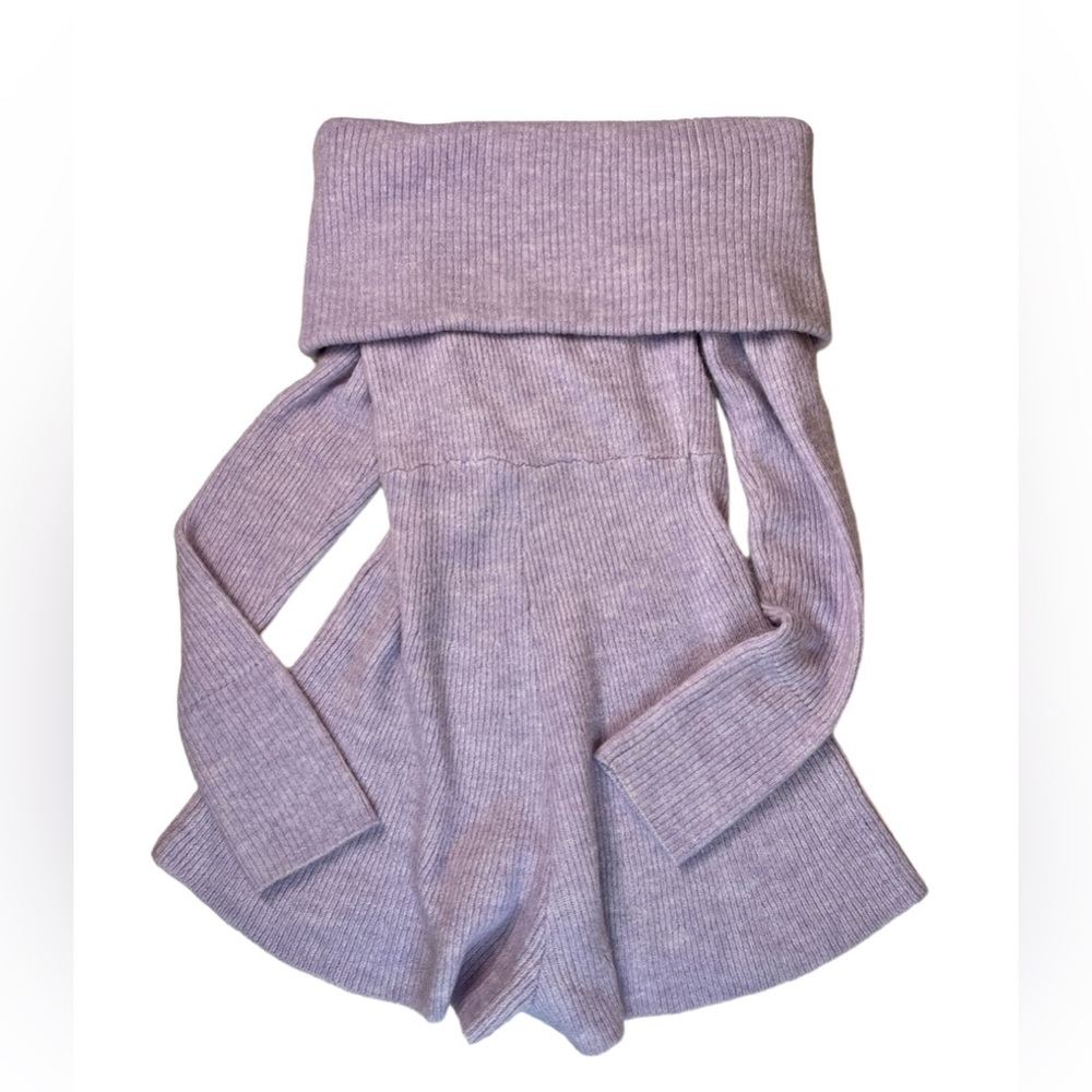 Urban Outfitters Grace Off the shoulder Romper Lilac Small